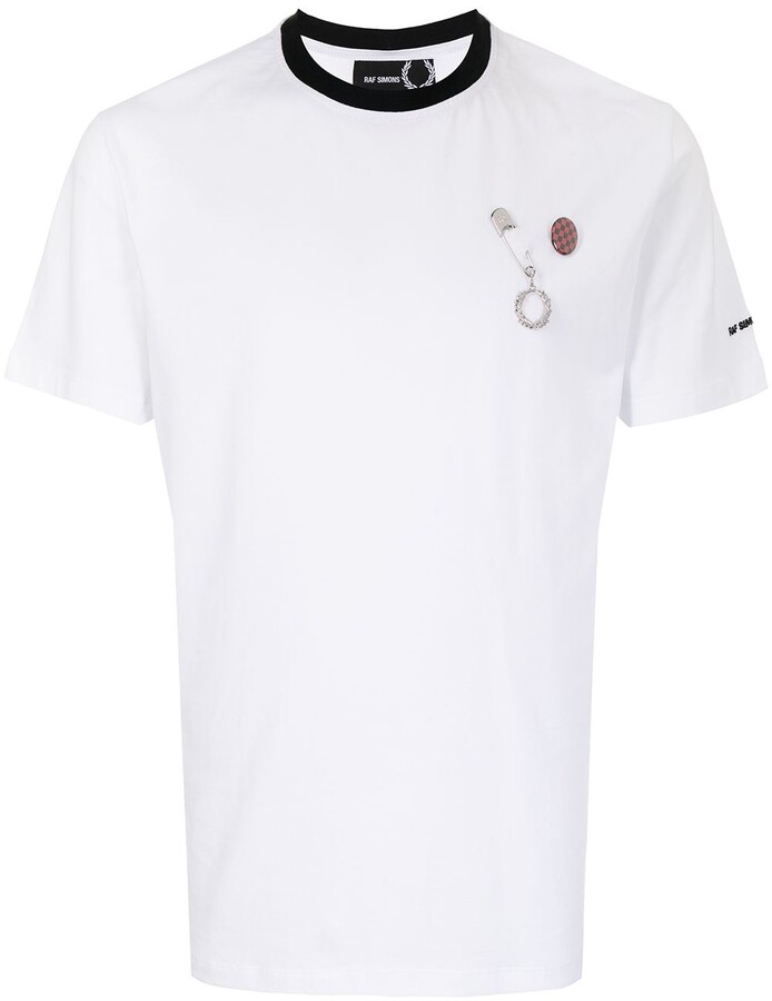 Fred Perry badge-detail T-shirt - ShopStyle
