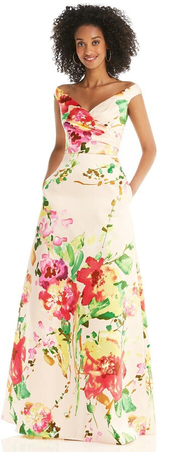 plus size floral maxi dress with sleeves