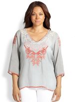 Thumbnail for your product : Johnny Was Johnny Was, Sizes 14-24 Baudelio Blouse
