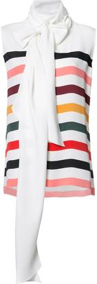 Carolina Herrera striped sleeveless blouse