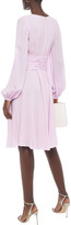 Thumbnail for your product : Giambattista Valli Draped Guipure Lace-trimmed Crepe Dress