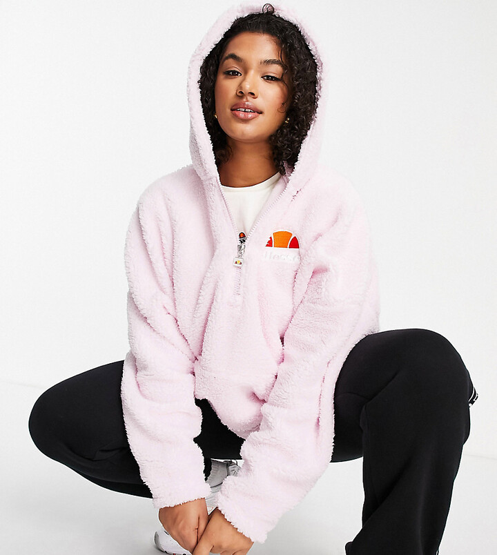 ellesse moletom com capuz damen pink