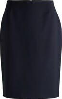 Slim-fit pencil skirt in virgin wool 