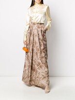 Thumbnail for your product : Gianfranco Ferré Pre-Owned 1990s Box-Pleated Floral Maxi Skirt