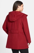 Thumbnail for your product : Gallery Hooded Wool Blend Coat (Plus Size)