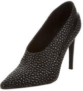 Thumbnail for your product : Tibi Metallic Suede Pumps