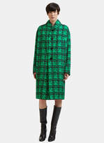 Thumbnail for your product : Marni Padded Geometric Print Jacquard Coat in Green