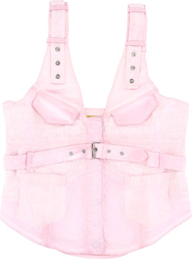 Marques Almeida Buckled Corset Top