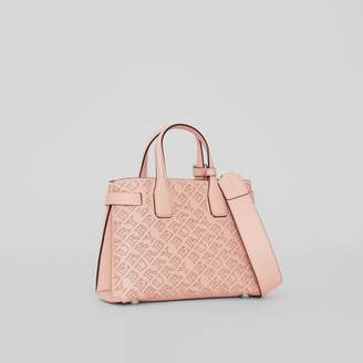 Burberry The Small Banner in Perforated Logo Leather