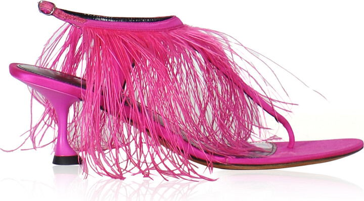 Proenza Schouler Embellished Satin SandalsSchouler