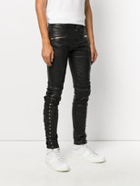 Thumbnail for your product : Balmain lace-up leather trousers