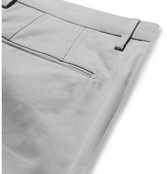 Boglioli Light-Grey Slim-Fit Stretch-Cotton Twill Suit Trousers