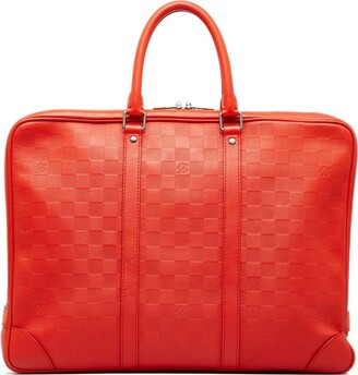 Speedy cloth handbag Louis Vuitton Orange in Cloth - 31993068