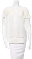 Thumbnail for your product : Tory Burch Lace-Trimmed Bateau Neck Top