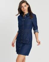 Thumbnail for your product : Warehouse Snap Front Pocket Dress