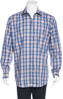 Peter Millar Plaid Button-Up Shirt w/ Tags