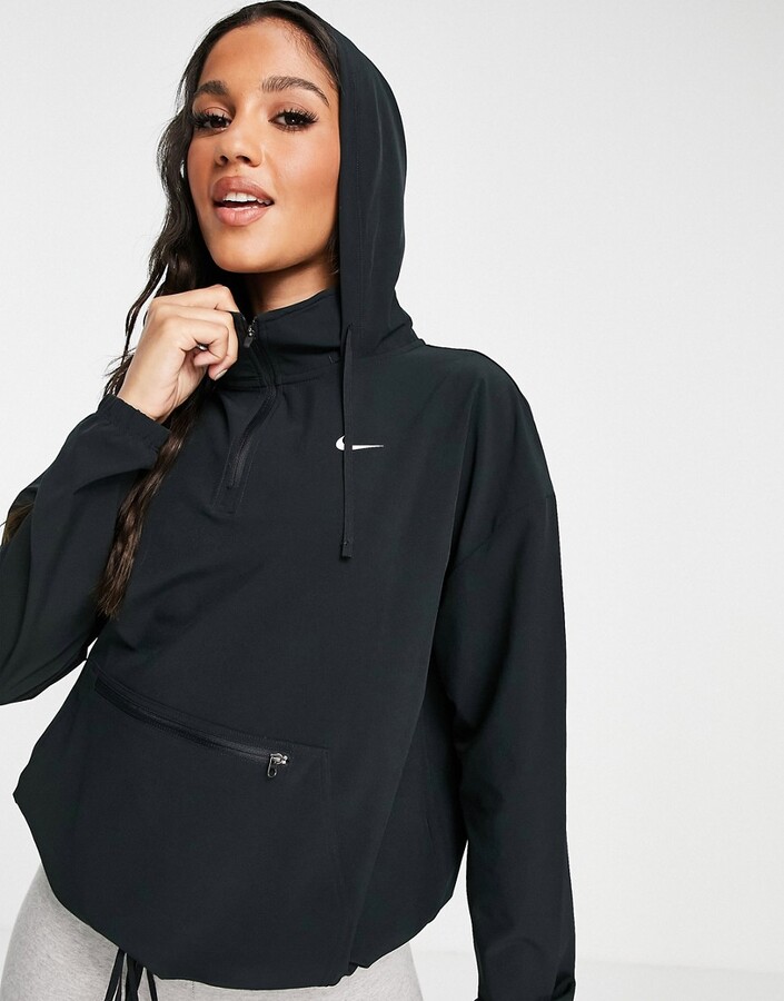 nike hoodie black and pink