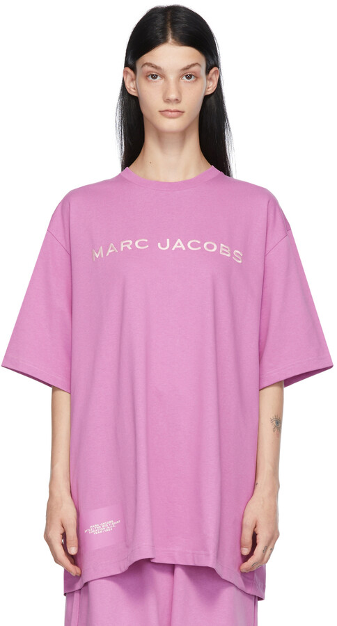 Marc Jacobs Pink 'The Big T-Shirt' T-Shirt - ShopStyle