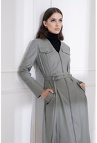 Thumbnail for your product : Diana Arno DIANA Amanda Front Zip Midi Dress