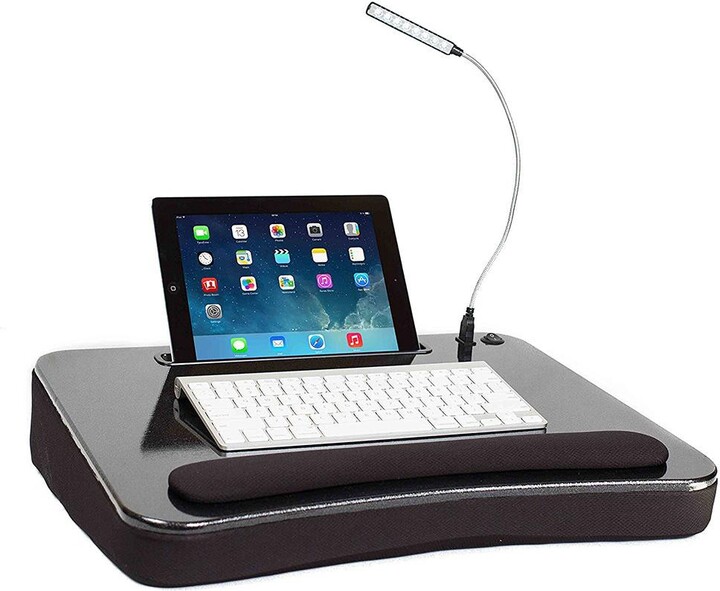 Sofia + Sam Lap Desk with USB Light and Tablet Slot Black ShopStyle