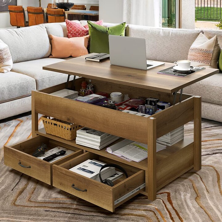 YITAHOME Lift Top Coffee Table with Storage Shelf ShopStyle