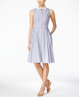 Thumbnail for your product : Jessica Howard Sleeveless Striped Shirtdress