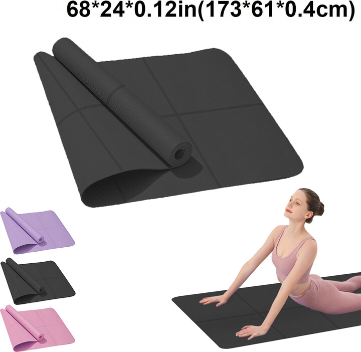 Yoga Mat Anti-skid Sports Fitness EVA Comfort Foam 4MM Thick Yoga Mat for Exercise Yoga and Pilates Gymnastics Mat
