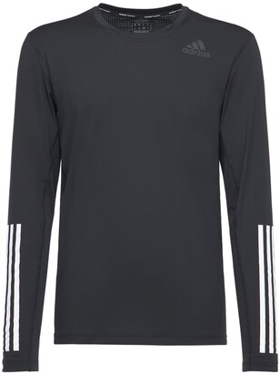 adidas Techfit fitted long sleeve t-shirt - ShopStyle