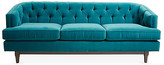 Thumbnail for your product : One Kings Lane Emma Tufted Sofa - Peacock Velvet