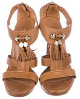 Thumbnail for your product : Gucci Leather Ankle Strap Sandals