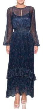 rachel roy ruffled maxi dress