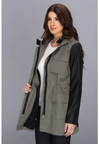 Thumbnail for your product : DKNY Four-Pocket Anorak w/ Faux Leather Sleeves