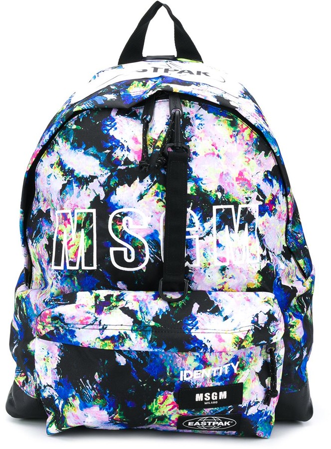 MSGM x Eastpak floral print logo backpack - ShopStyle