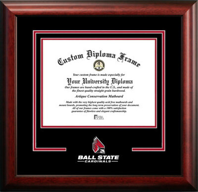 Campus Images NCAA Ball State Cardinals Spirit Diploma Frame