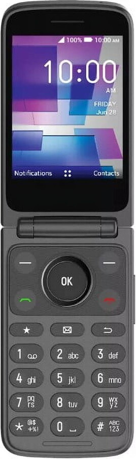 Verizon TCL Go Flip 3, 16GB, Stone Gray - Prepaid Phone [Locked to Verizon Prepaid]