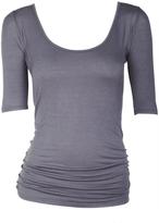 Thumbnail for your product : Alloy Ruched-Side Elbow Sleeve Tee