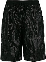 Thumbnail for your product : P.A.R.O.S.H. Sequinned Drawstring Shorts
