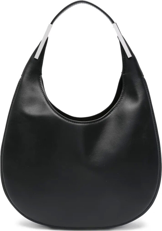 Savette small Florence crescent-shaped leather shoulder bag