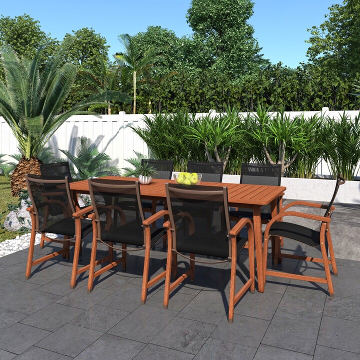 Amazonia Pucara 9 Piece Eucalyptus Patio Dining Set 9 Piece ShopStyle
