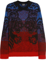 Thumbnail for your product : Just Cavalli Tiger intarsia wool-blend sweater