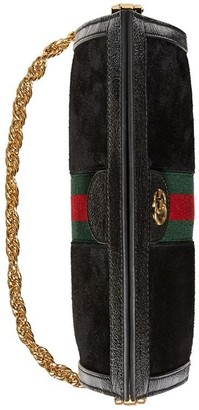 Gucci Black Ophidia small suede shoulder bag