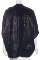 Thumbnail for your product : Avant Toi Fur-Trimmed Cape