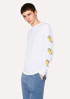 Thumbnail for your product : Paul Smith Men's White Organic-Cotton 'Ice Lolly' Print Long-Sleeve T-Shirt