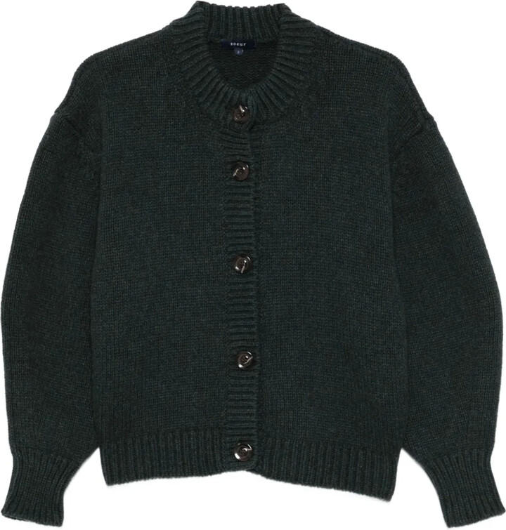 soeur Leonard button-front merino-wool cardigan