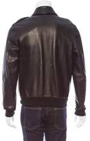 Thumbnail for your product : Maxwell Snow Leather Rib Knit-Trimmed Jacket