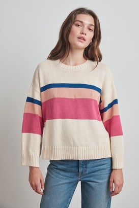 Velvet by Graham & Spencer Madeline Cotton Stripe Sweater