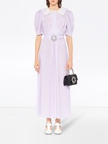 Thumbnail for your product : Miu Miu Polka-Dot Jacquard Long Dress