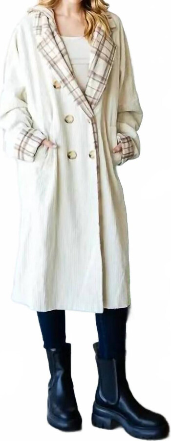 Oli & Hali Corduroy Jacket In Cream