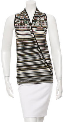 Gucci Striped Sleeveless Top