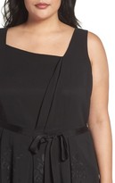 Thumbnail for your product : Tahari Plus Size Women's Embroidered Chiffon Midi Dress